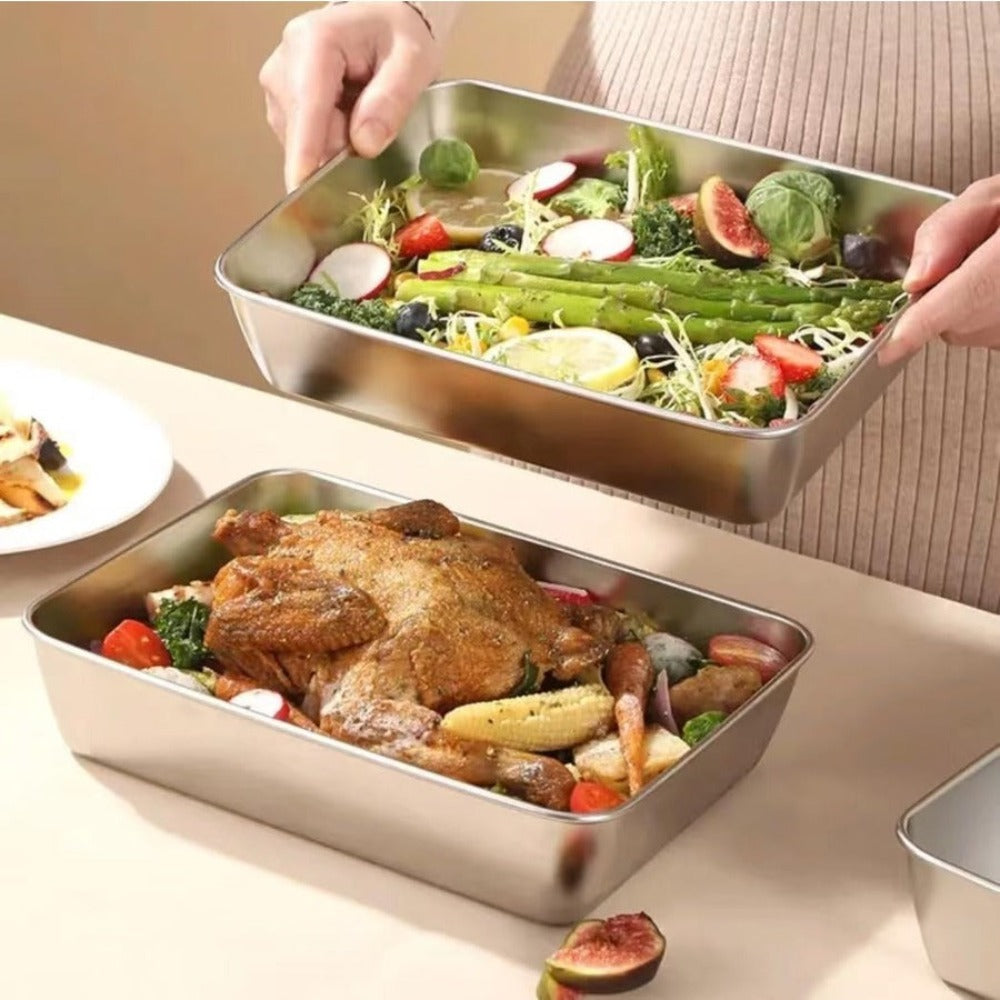 Food Storage Containers with Lids Set of 6 Stainless Steel Meal Prep Containers Airtight Leak Proof Refrigerator Safe Dishwasher Microwave Safe Lunch Box