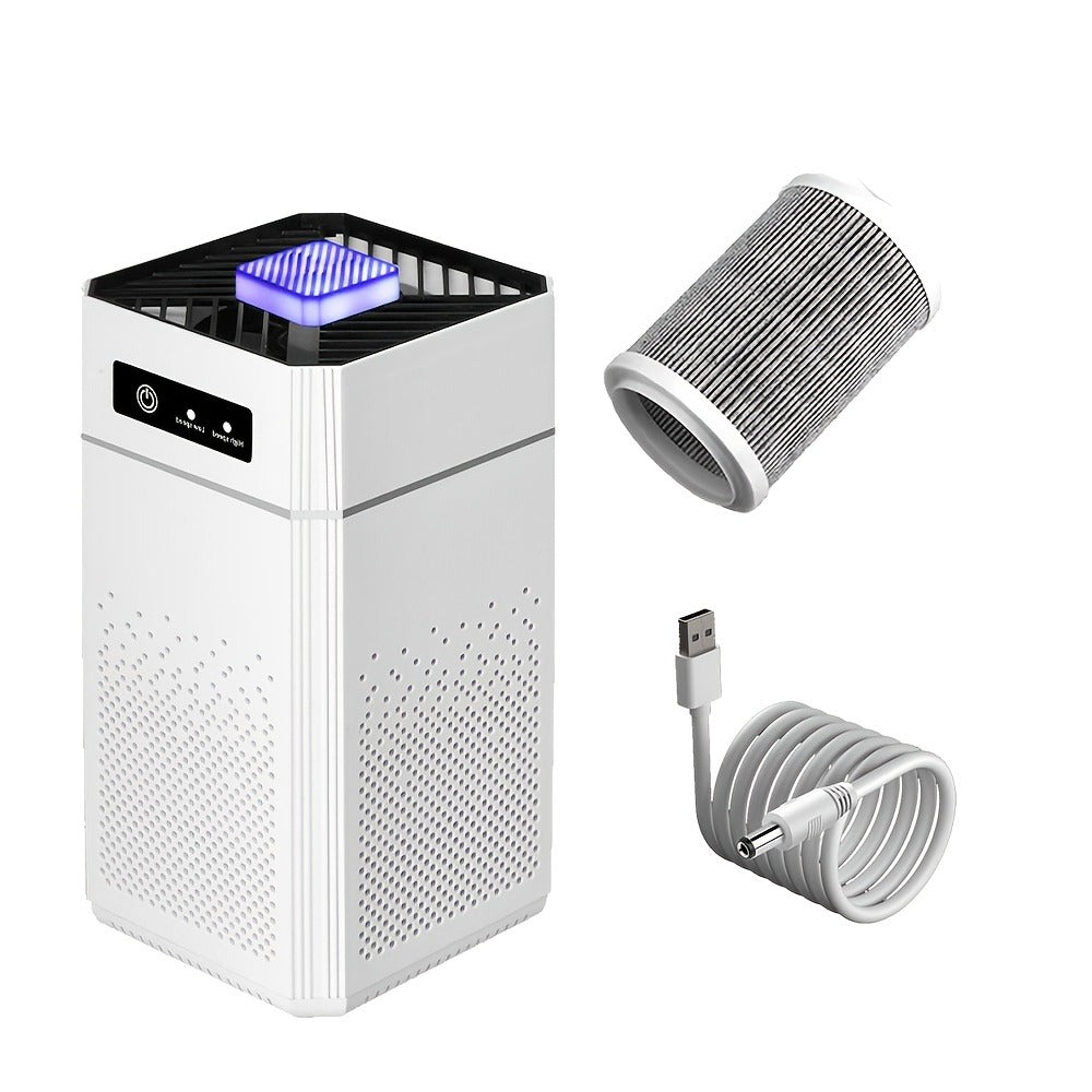 HEPA Air Purifier for Home Large Room Up to 1291 Sqft, Quiet 34dB Air Cleaner for Smoke Allergies Pet Dander Odor, 3-Speed USB Air Purifier with Aromatherapy for Bedroom Office