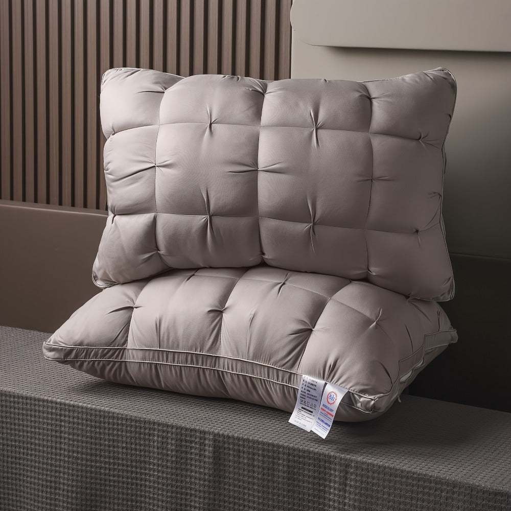 Hotel Quality Bed Pillows Ultra Soft Polyester Fill for Side Back Stomach Sleepers Machine Washable Luxury Sleep Pillow Set