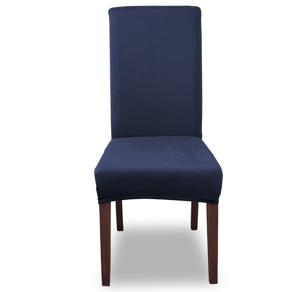 Silky Fiber Elastic Dining Chair Covers Set | Stretch Milk Fiber Slipcover, All-in-One Furniture Protector for Kitchen Wedding Office Hotel Living Room, 4pcs or 6pcs, 8 Colors