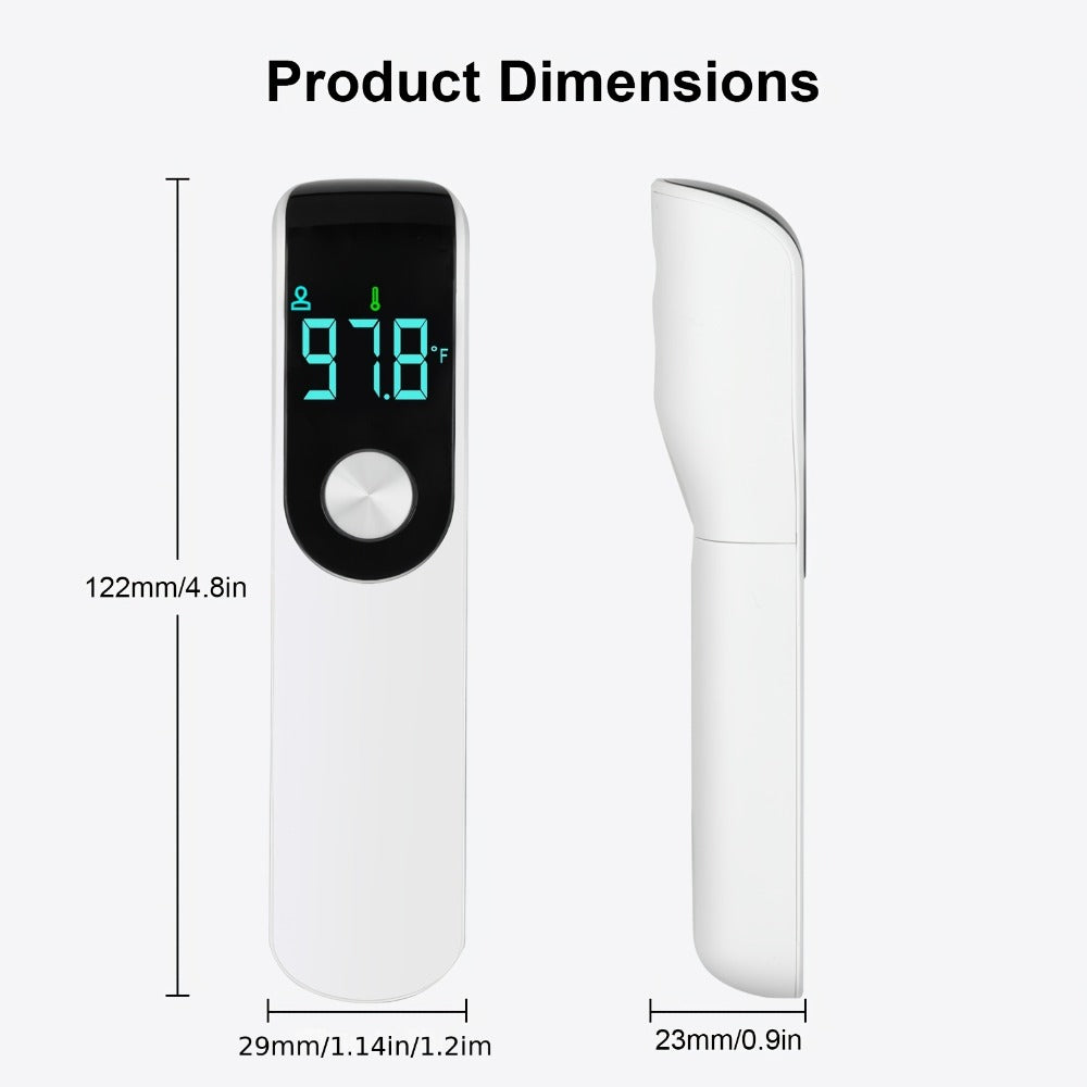 Infrared Forehead Thermometer No-Touch Digital Thermometer for Adults Kids Baby with Fever Alert Fast Accurate Temperature Reading Object & Room Mode