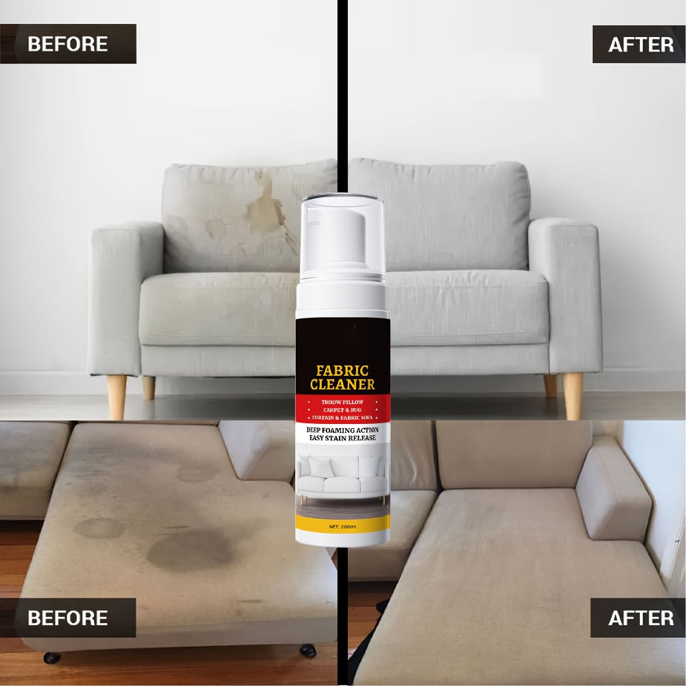 Upholstery Cleaner Spray Multi-Fabric Stain Remover 6.76oz Spot Cleaner for Couch Sofa Rug Carpet Clothes Car Seat Mattress Laundry Multi-Purpose Fabric Cleaner for Home and Car 1 2 3 4 5 Pack