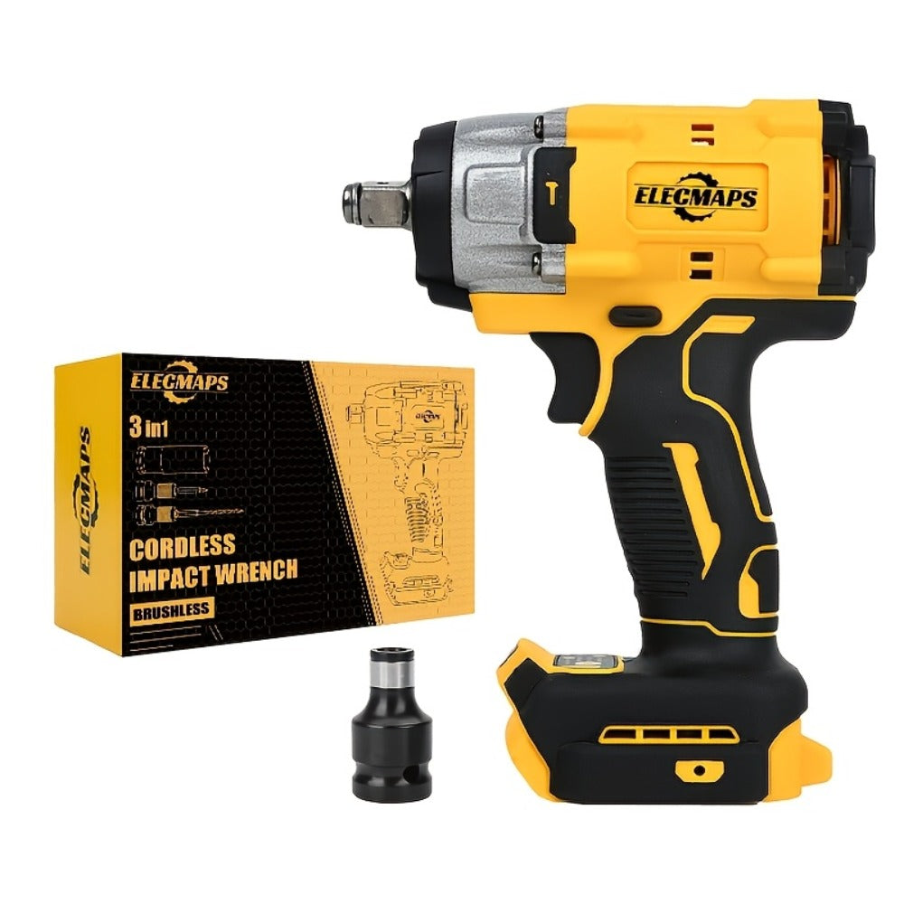Cordless Power Tool Combo Kit for Dewalt 20V Battery - Impact Wrench 1500Nm, Brushless Drill & Screwdriver Set for Home Repair & Construction
