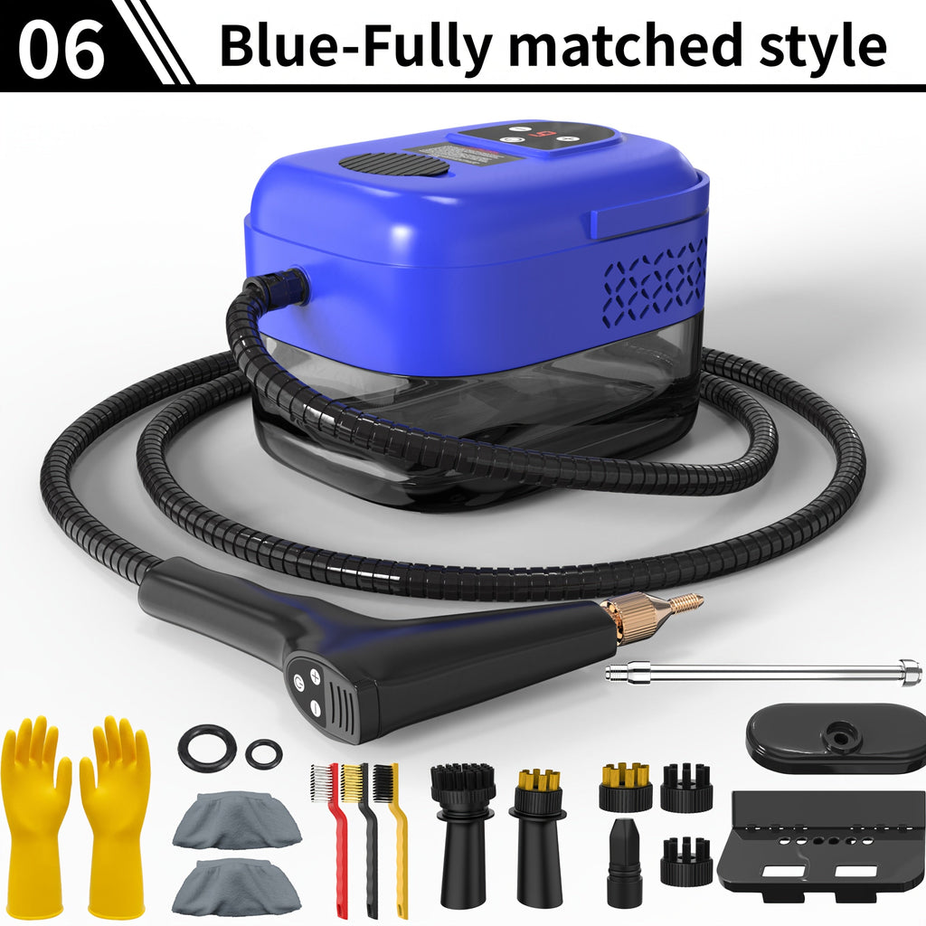 High Temperature Steam Cleaner Handheld Carpet Cleaner High Pressure for Kitchen Grease Sofa Air Conditioner Washing Machine Tile Grout Easy Carry Home Use