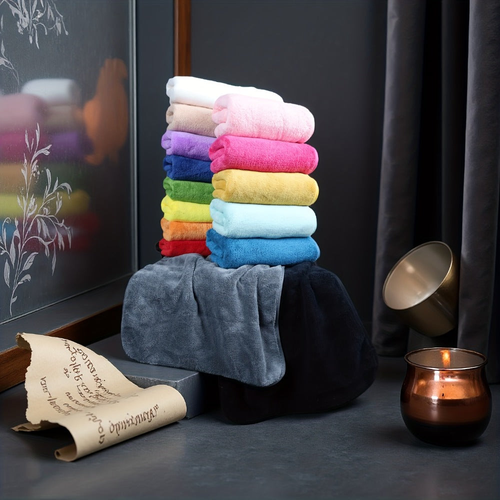 Coral Velvet Bath Towel Set 18pcs ¨C 4 Bath Towels 4 Hand Towels 10 Washcloths Hotel Quality Soft Absorbent