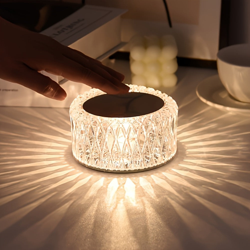 Touch Night Light 16 Color Rechargeable LED ¨C 3-Level Brightness Portable Bedside Lamp with USB Charging for Bedroom, Restaurant, Camping & Home Decor