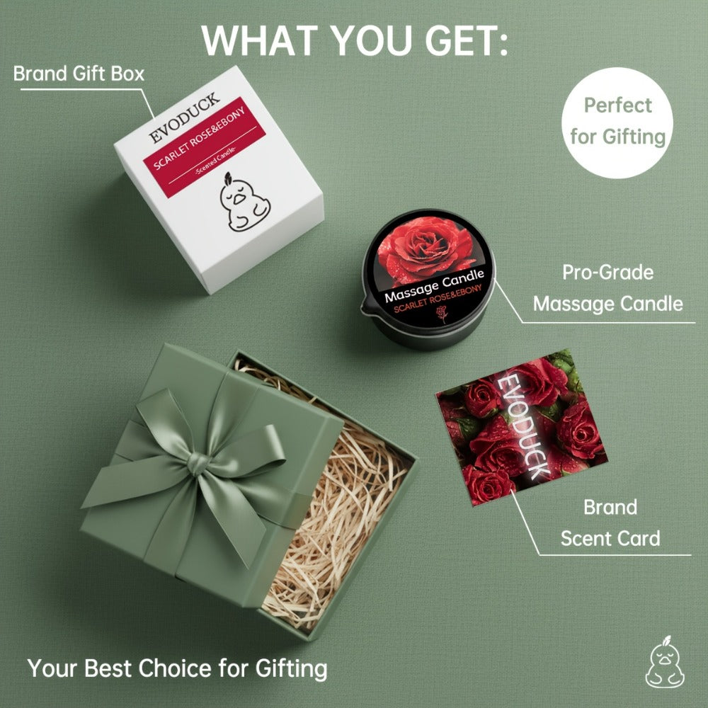 Massage Oil Candle 2-in-1 Soy Wax Scented Candle with Essential Oil Warm Moisturizing Body Lotion 20+ Scents Spa Pedicure Nail Salon Wedding Valentine Gift for Women