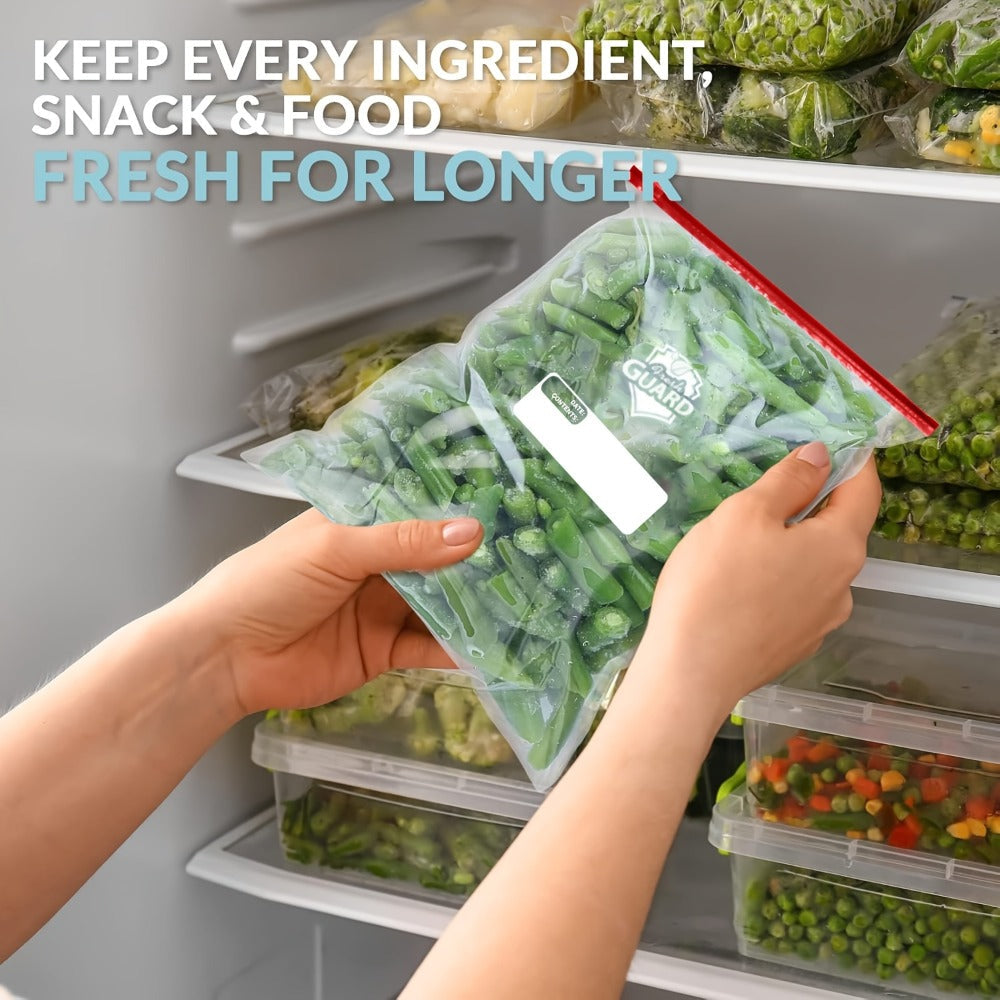 Heavy Duty Slider Storage Bags Ziplock Freezer Bags for Food Fruit Meat Vegetable Grain Kitchen