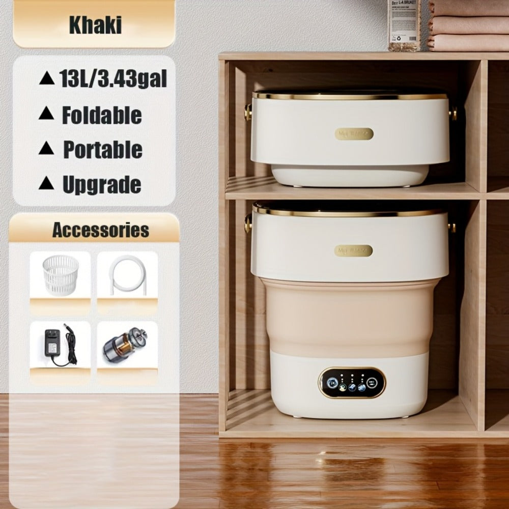 Portable Washing Machine Foldable Mini Washer Large Capacity for Underwear Socks Baby Clothes Apartment Dorm Travel Camping
