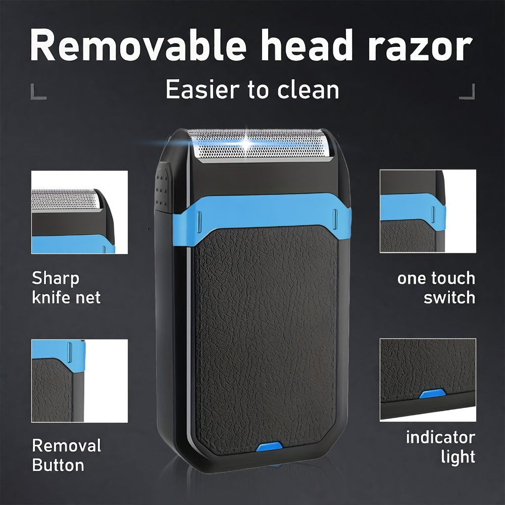 Men's Grooming Set USB Rechargeable Hair Clipper Electric Shaver Nose Ear Hair Trimmer with LCD Battery Display 2-Piece and 4-Piece Options Gift for Husband Boyfriend