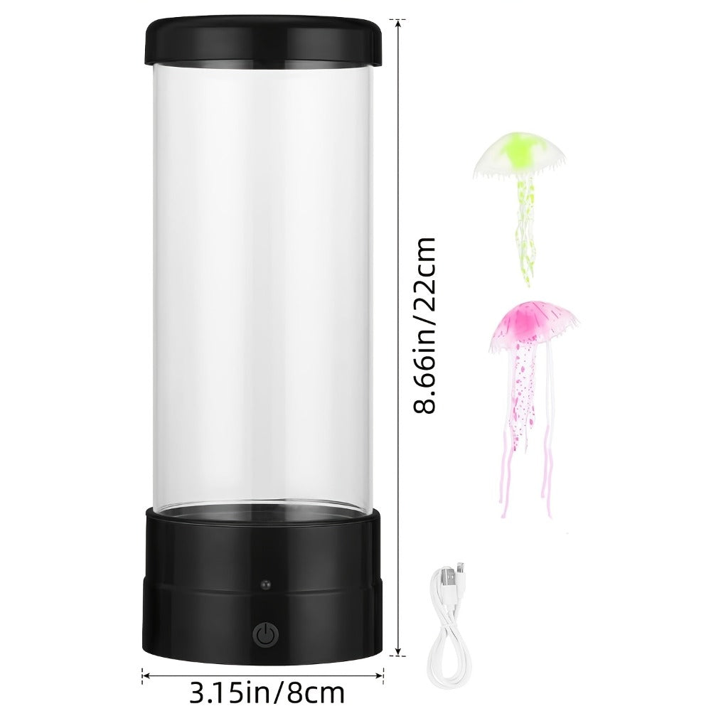 Jellyfish Lamp LED Floating 7 Color Mood Light | Electric Fantasy Jellyfish Tank Table Lamp for Home & Office Decor ¨C Ambient Night Light Gift for Men, Women & Mother's Day
