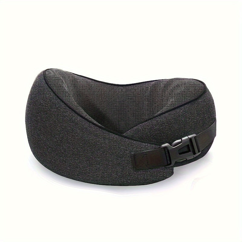 Memory Foam Travel Neck Pillow ¨C Breathable Washable Cover for Airplane, Office, Car & Home Recliner