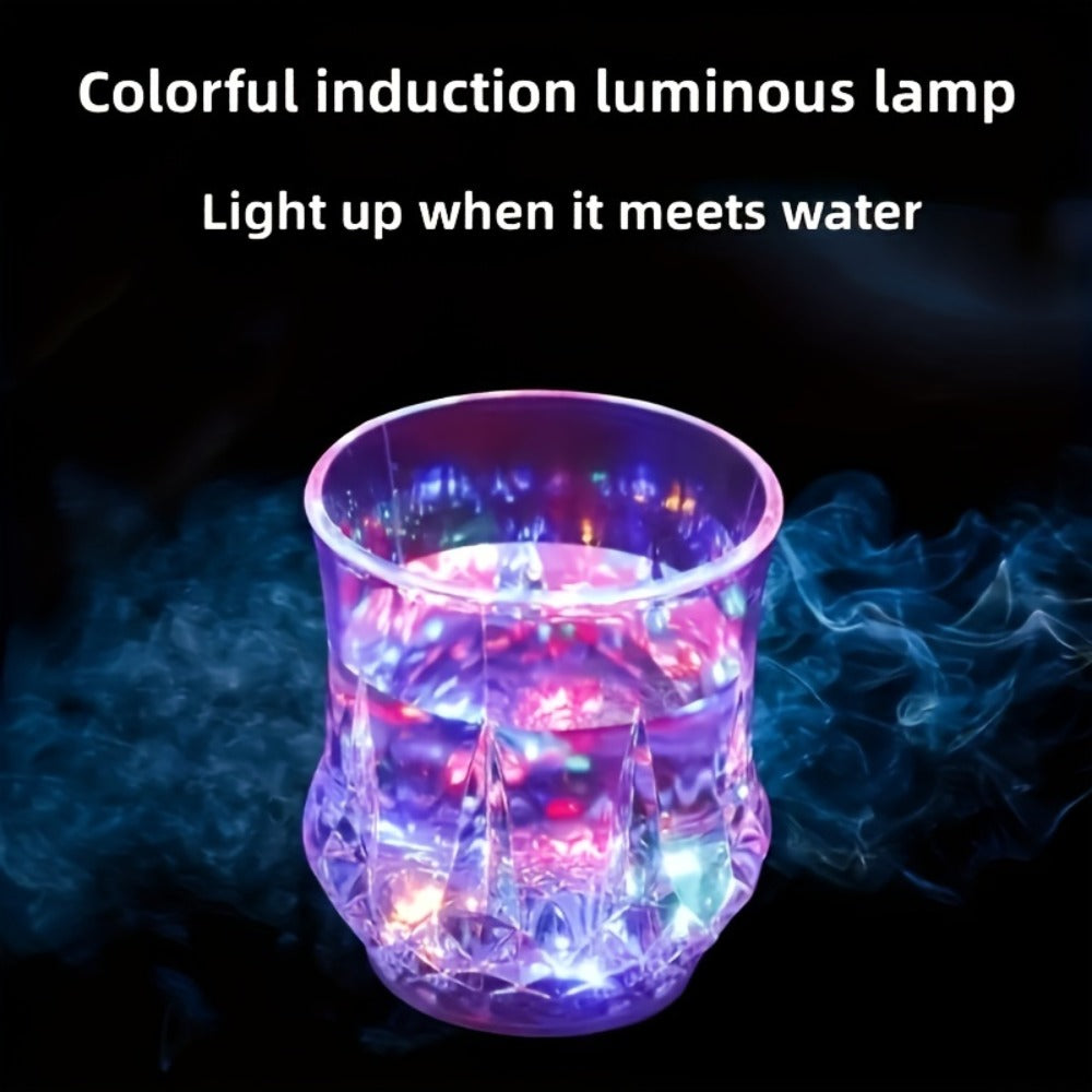 LED Light-Up Cups Glow in the Dark ¨C Pineapple Induction Party Cups for Birthday Christmas Disco Valentine's Day (6.76oz)
