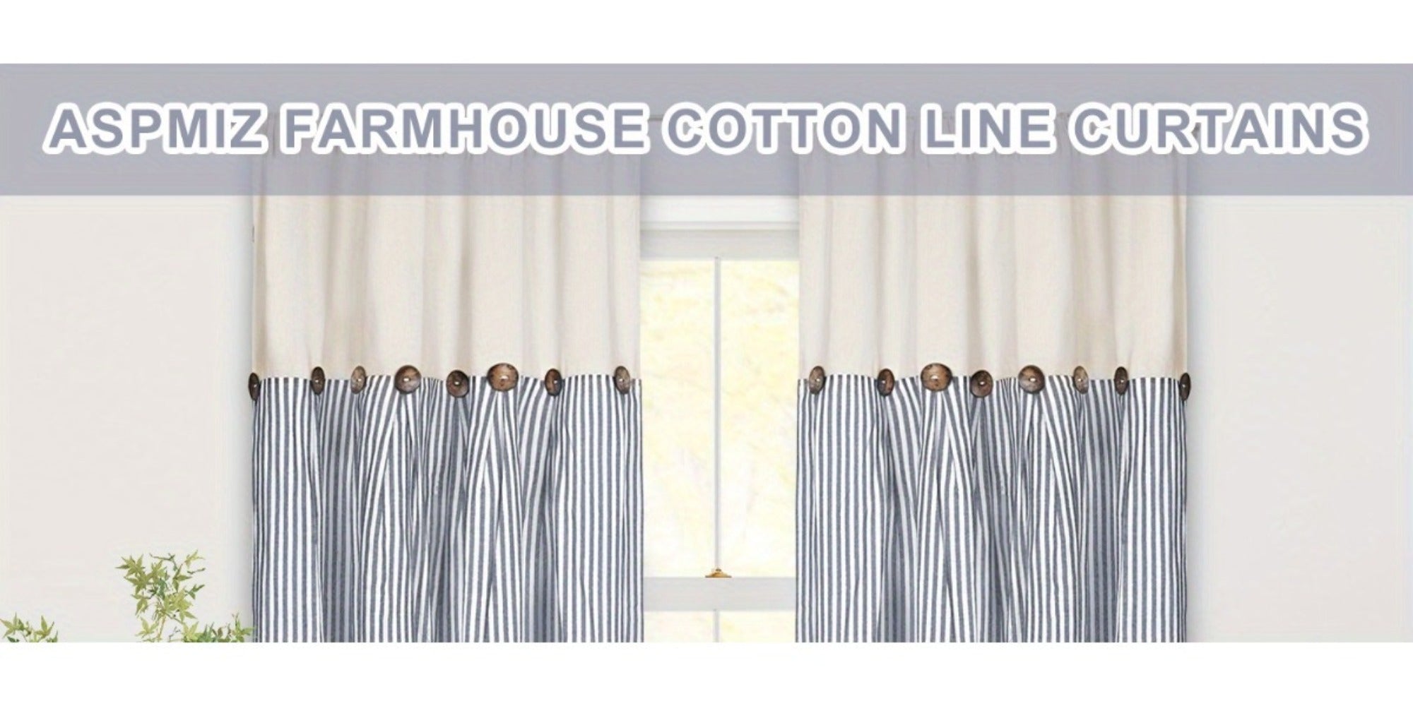 Bohemian Striped Patchwork Curtains, Semi-Sheer Rod Pocket Window Curtains for Bedroom Living Room Kitchen Cafe, Country Cottage Style, 1 or 2 Panels, Multiple Colors & Sizes