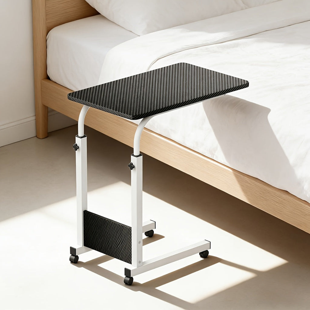 Bedside Table with Wheels Adjustable Height ¨C Multi-Style Nursing Care Table for Elderly & Patients | Single & 3-Tier Rolling Overbed Dining Table, Home Medical Convalescent Furniture, 13 Styles