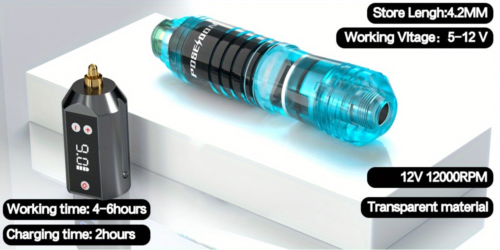 Tattoo Pen Kit Complete Beginner Set - Wireless Battery Tattoo Pen 1400mAh LCD Screen, 10pcs Cartridge Needles, 11 Color Inks, Power Supply, Coreless Motor Low Noise, Tattoo Gun Kit for Beginners