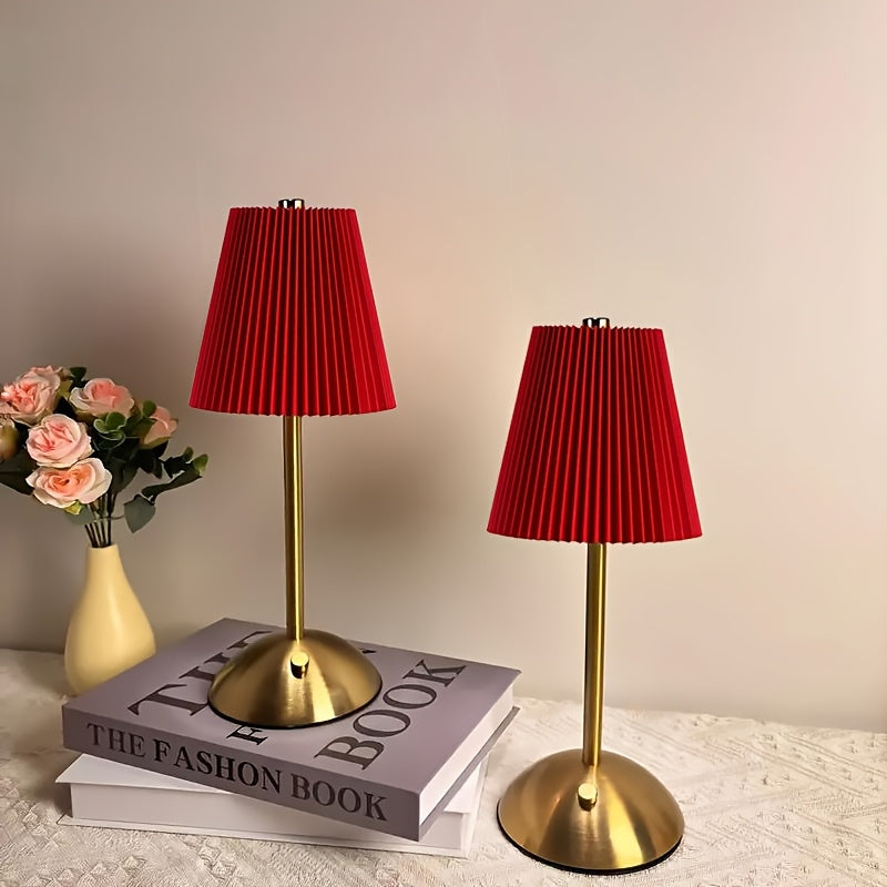 Cordless Rechargeable Table Lamp Vintage LED - 6 Styles USB Port 2200mAh Battery Touch Control Portable Bedside Desk Lamp for Bedroom Living Room Home Office