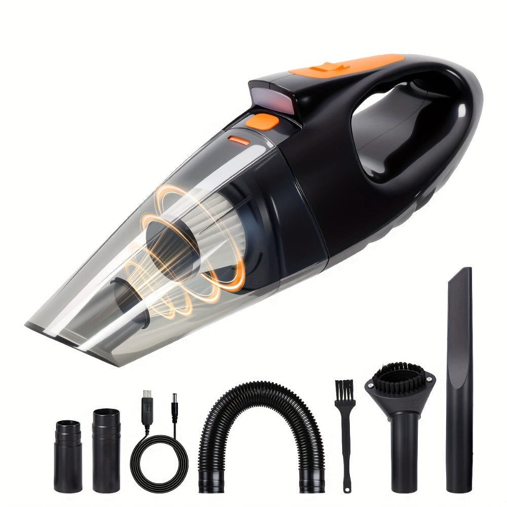 Handheld Vacuum Cleaner 9000Pa Cordless ¨C 4000mAh Battery, Low Noise, 5 Attachments for Car Interior, Home & Pet Hair Cleaning, Cute Pink Girly Gift for Women