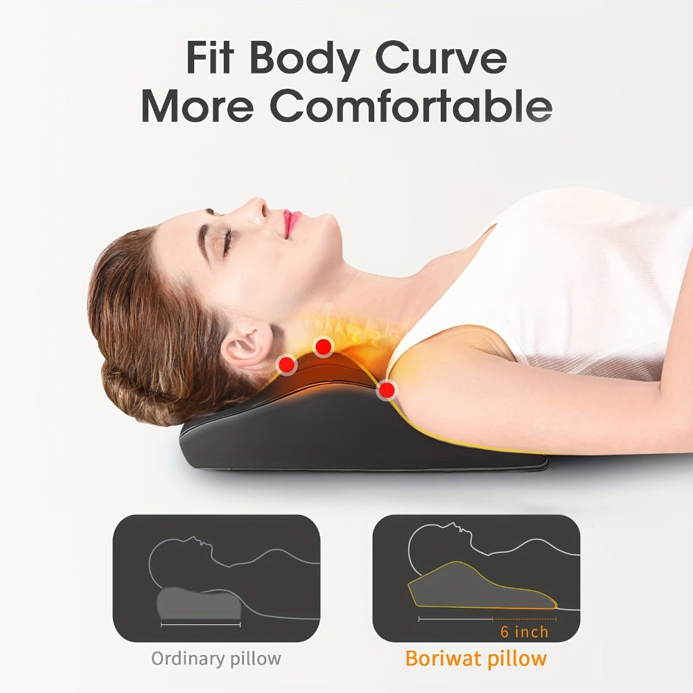 Shiatsu Back Massager with Heat Deep Tissue 3D Kneading for Neck Shoulder Back 3 Massage Modes 2 Heating Levels Electric Body Massager Gift for Mom Dad Women