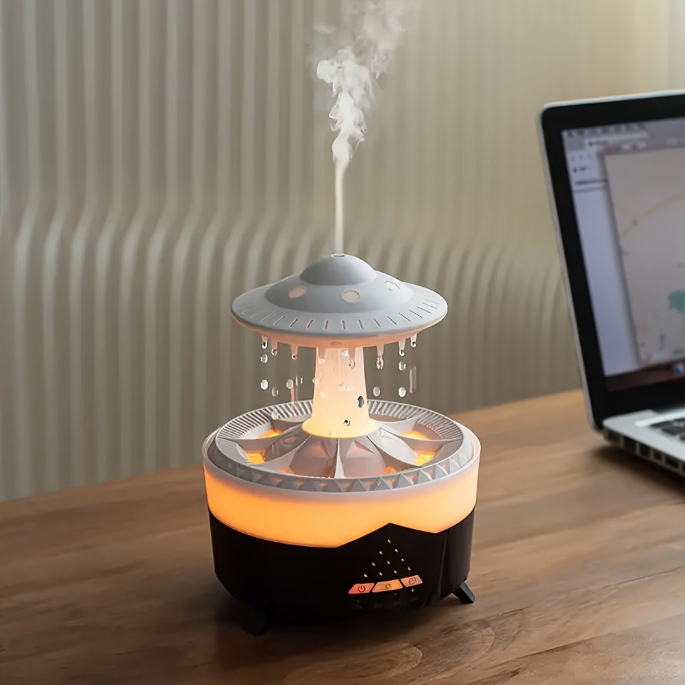 Large Capacity Aroma Diffuser & Humidifier | Intelligent Spray Atomizer with Water Drop Design for Home, Hotel, Restaurant & Office | Cool Mist Air Freshener Scent Diffuser White & Black