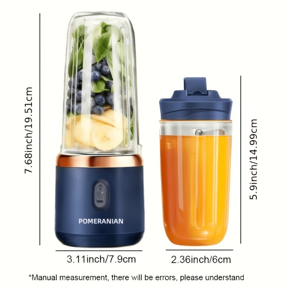 Portable Blender Rechargeable ¨C Mini Personal Juicer for Smoothies, Milkshakes & Juice, USB Charging, Compact & Lightweight for Travel, Outdoor, Camping & Gym, Multiple Capacities & Colors