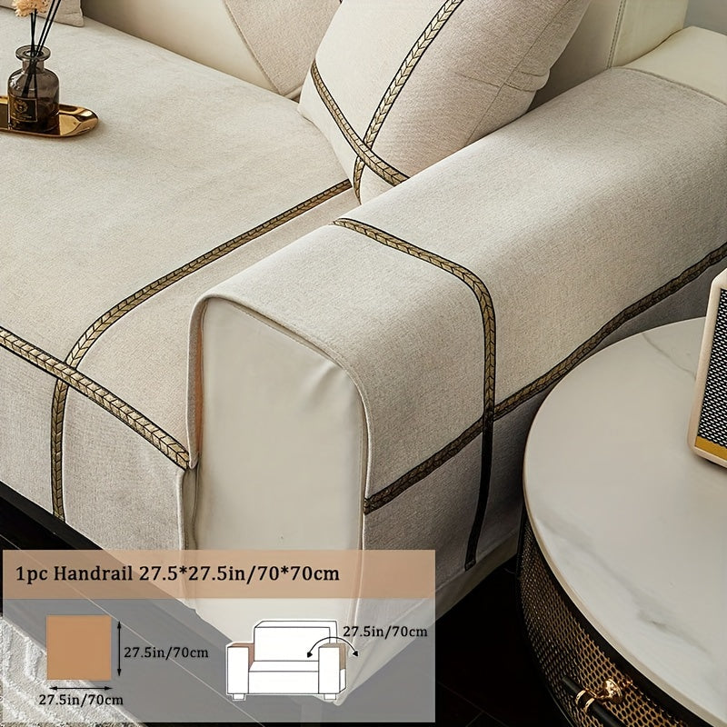 Chenille Sofa Cover Pet-Friendly Slipcover All Season Furniture Protector for Living Room Bedroom Office Couch Cover Multiple Sizes Colors