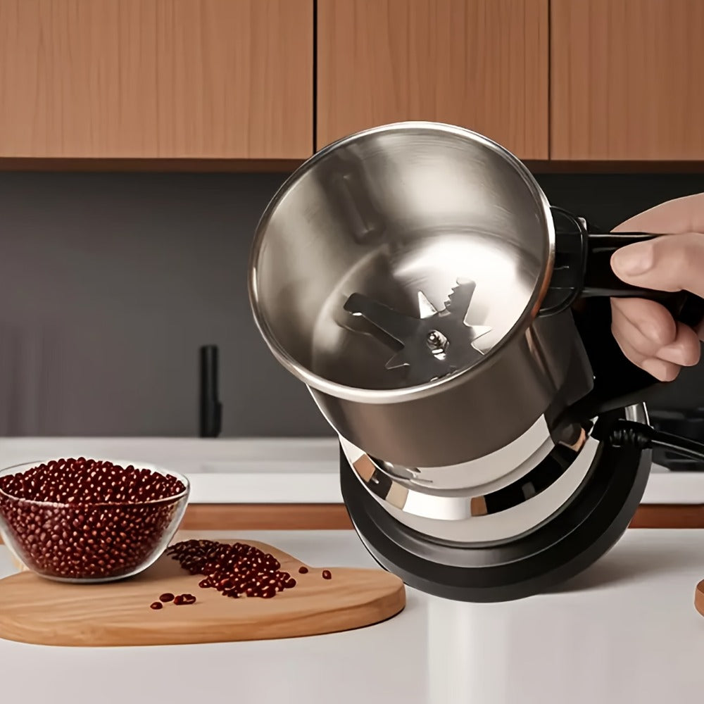 Electric Coffee Grinder 300W High Power Spice Grinder for Coffee Beans Spices Seeds and Grains Multifunctional One-Touch Grinding Machine for Home Kitchen