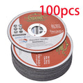 Cut-Off Wheels 100-Pack 4-1/2 Inch Aluminum Oxide Cutting Discs - 0.040¡± Thin Kerf, 7/8¡± Arbor, 13300 RPM for Angle Grinder, Metal, Stainless Steel & Steel Cutting, A60TBF Grade Bulk Set