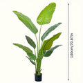 Artificial Bird of Paradise Plant Large Fake Indoor Tree - Realistic Faux Tropical Plant in Pot, Maintenance Free, 63 or 71 Inch Tall for Living Room, Office, Bedroom & Outdoor Home Decor