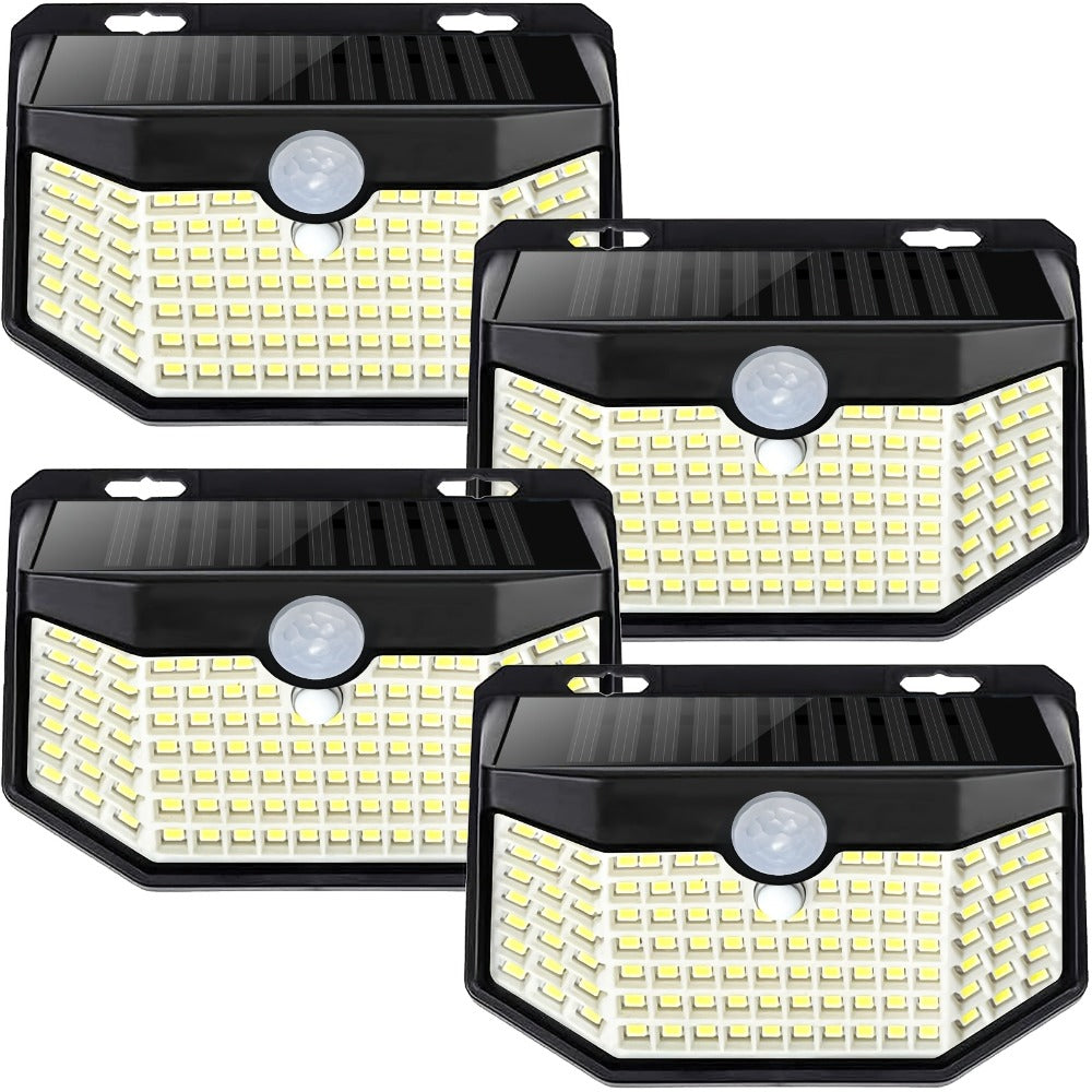 Solar Step Lights Outdoor 120 LED Motion Sensor ¨C 270¡ã Wide Angle IP65 Waterproof Wall Light with 3 Modes | 18-Hour Solar Powered Stair Light for Pathway, Fence, Garage & Deck | 4/6/8 Pack