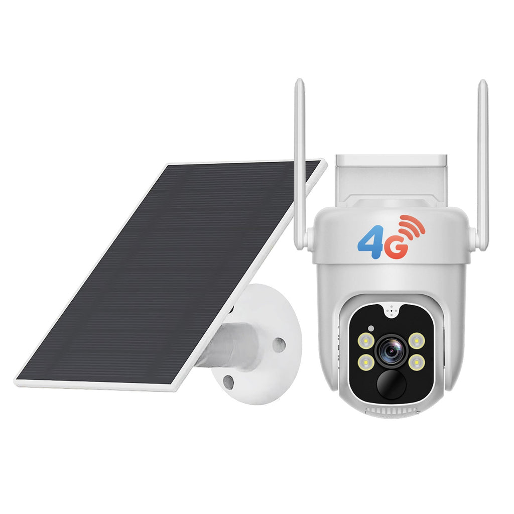 Solar Security Camera 4G Outdoor ¨C AI Smart Alarm, Solar Powered, No WiFi & Wire-Free, 4G LTE Surveillance Camera for Farm, Villa, Ranch & Remote Property Security (TBG12)