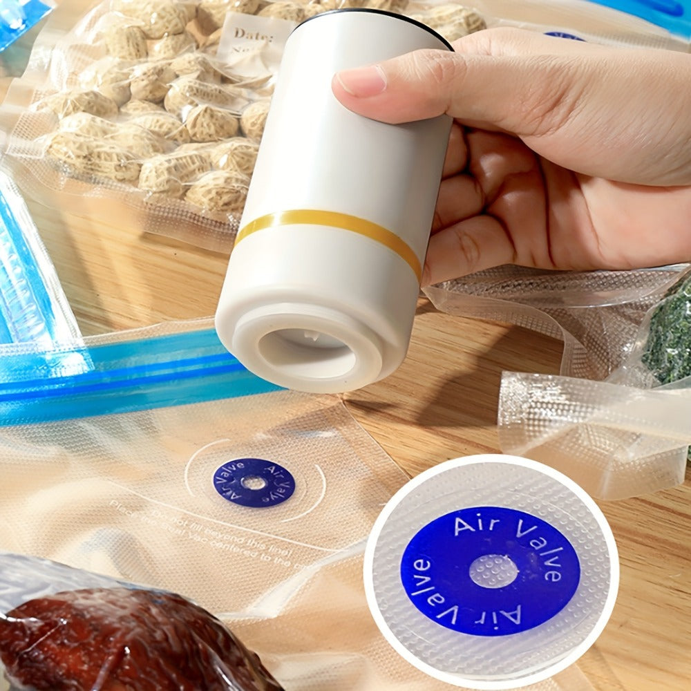 Vacuum Sealer Kit with USB Rechargeable Pump & 9 Reusable Vacuum Seal Bags (3 Sizes) ¡ª Portable Mini Electric Food Sealer for Sous Vide, Meal Prep & Food Storage