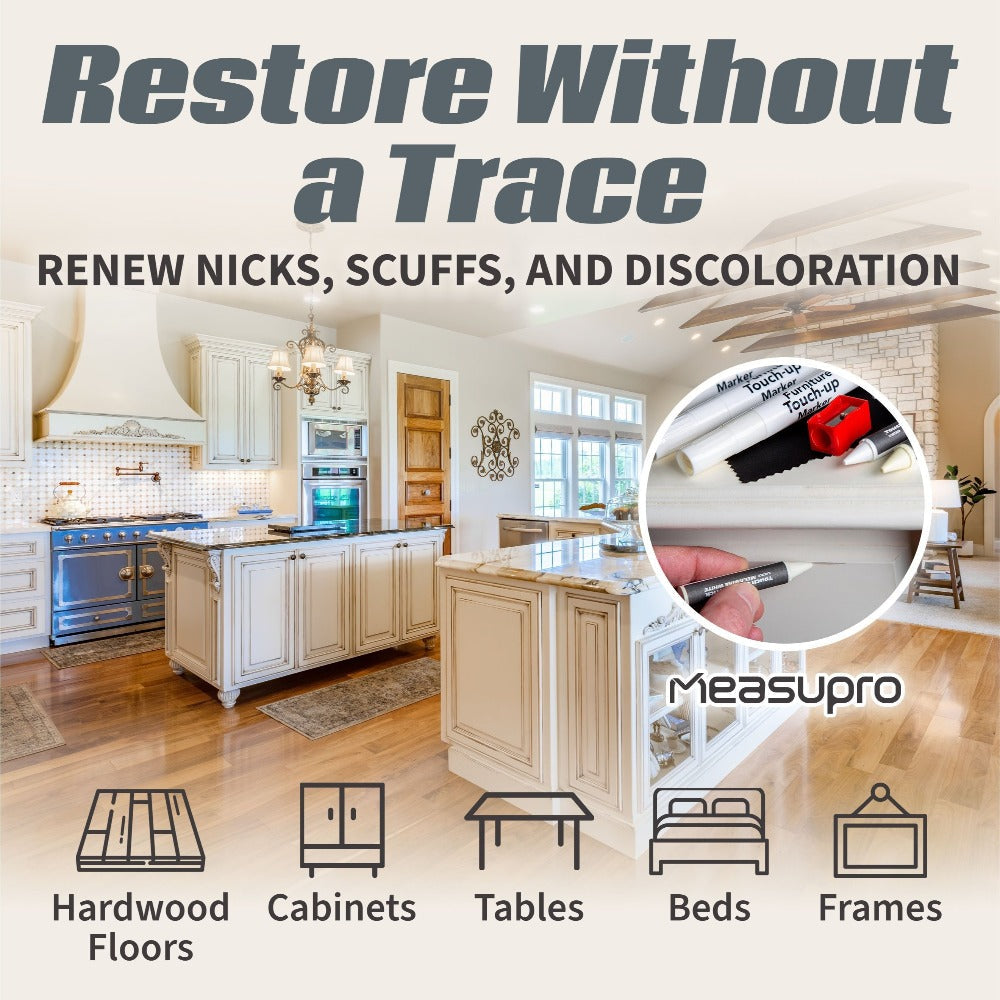 Wood Scratch Repair Kit Furniture Touch Up Markers Scratch Stain Repair Pens for Wood Furniture Tables Desks Floors Bedposts Cabinets Dark Light Mixed Colors 13 PC or 34 PC Carpenter Essential