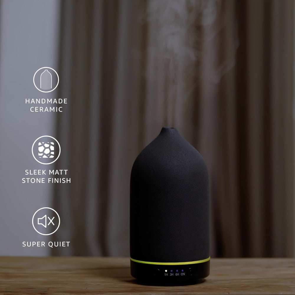 Essential Oil Diffuser Aromatherapy Humidifier with 7 Color LED Lights, Whisper-Quiet Operation, Auto Timer & Shut-Off, Cool Mist for Bedroom, Office, Yoga, Sleep ¡ª 200ml & 6.76oz Options