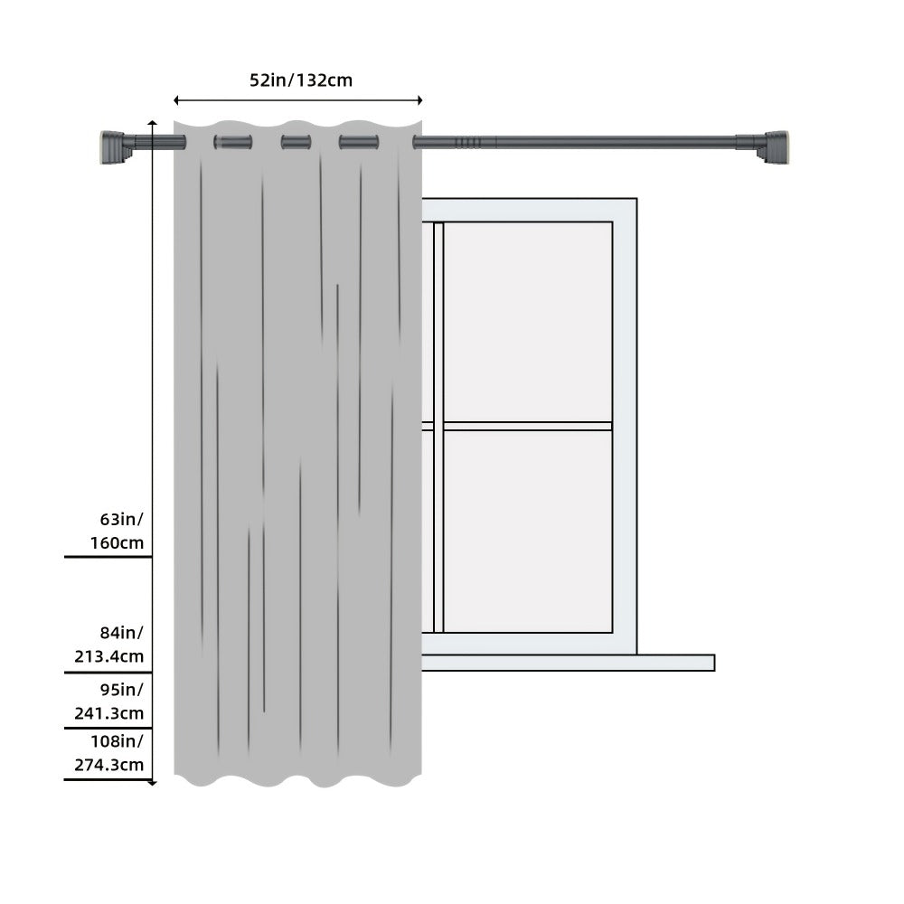 Blackout Curtains 2 Panels 100% Blackout Linen Textured Thermal Insulated Grommet Window Drapes Noise Reducing for Bedroom Living Room Hall - Full Light Blocking Room Darkening Curtains