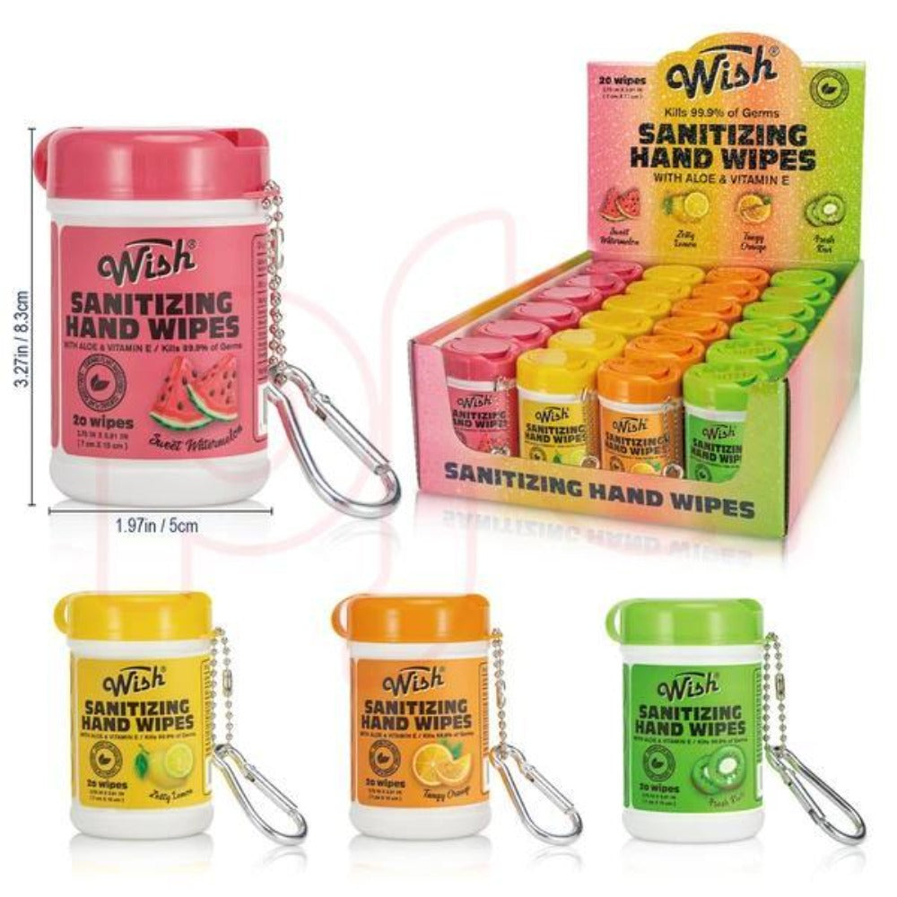 Disposable Hand Wipes Assorted Packs - Portable Travel Size Hand Cleaning Wipes for Everyday Use | Compact Scented Wipes for Purse, Bag, Office, Home & Outdoor | Available in 1, 2, 3, 4, 6 & 8 Packs