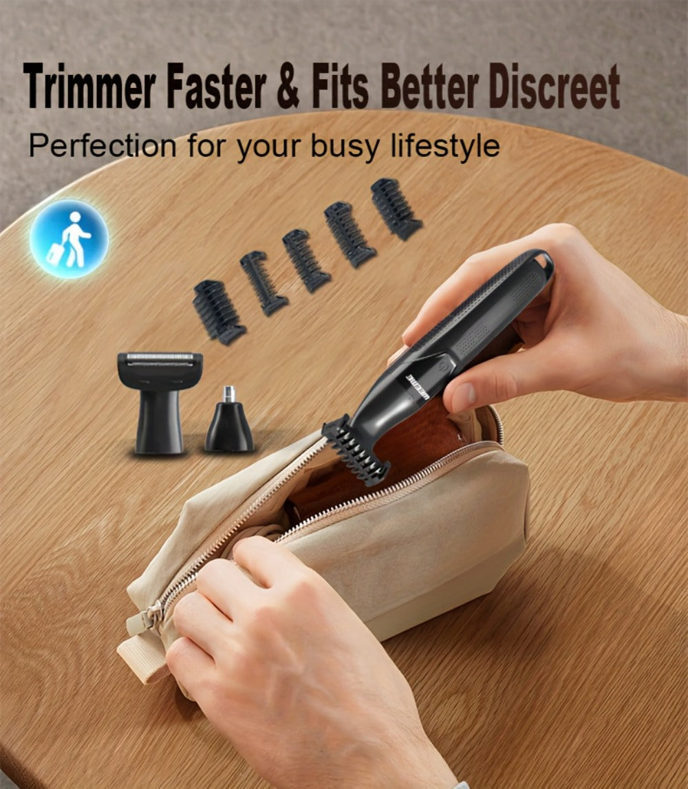 Electric Epilator & Hair Removal Device 3-in-1 for Men & Women - Painless Shaver Trimmer for Underarms Legs Arms Bikini Line Sensitive Areas, USB Rechargeable Personal Care Grooming Tool