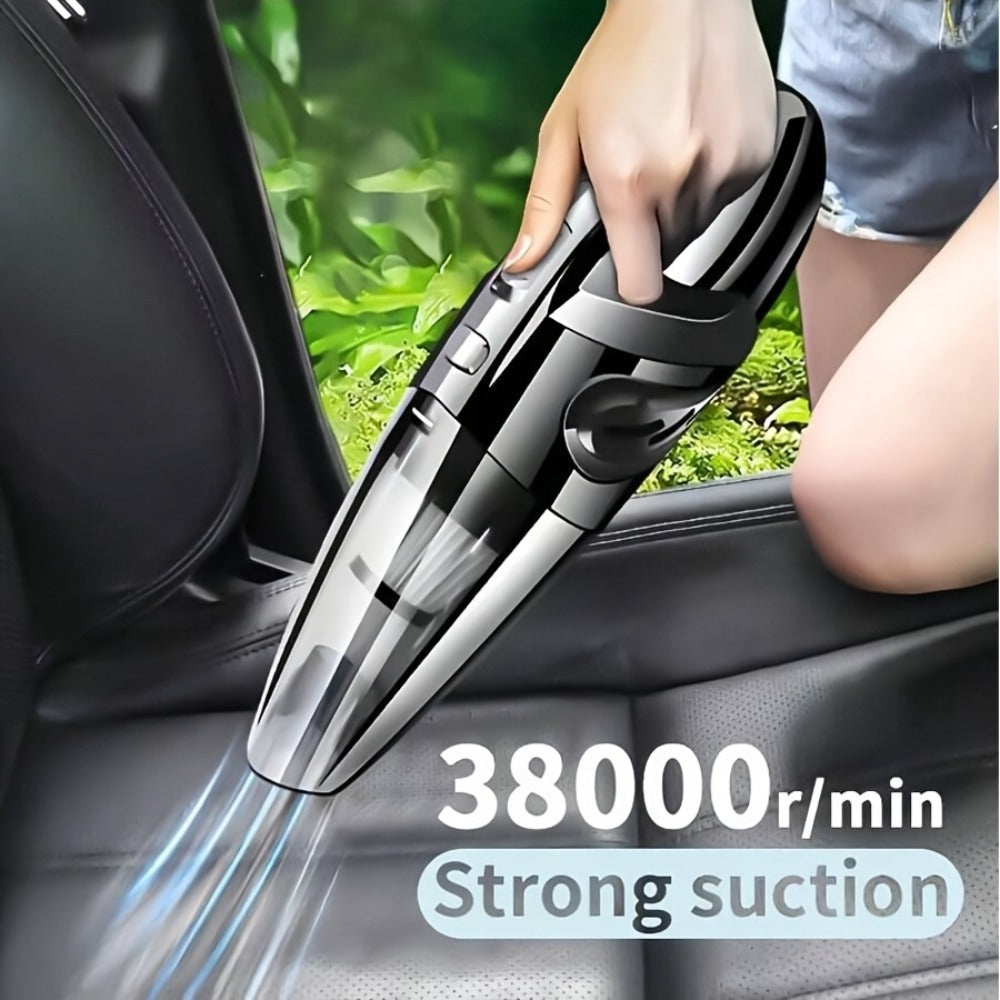 Handheld Vacuum Cleaner Cordless Portable USB Rechargeable Strong Suction Aluminum Fan Blade Mini Vacuum for Car Interior Home Office Desk Crevice Sofa Pet Hair Dust Crumbs
