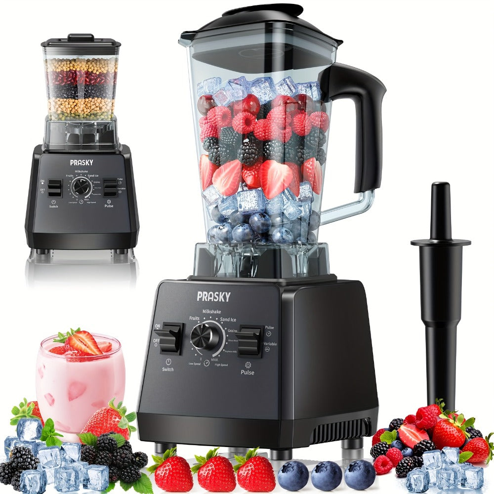 Professional Blender for Kitchen 68oz 25000RPM 2400W - Countertop Smoothie Blender with 2 Containers Stainless Steel Blade Variable Speed Pulse for Ice Frozen Fruit Juice Shakes 7 Colors
