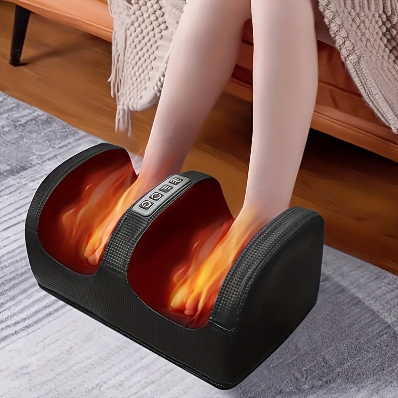 Foot Massager Multifunctional Acupressure - Electric Massage Tool for Foot, Leg, Arm & Plantar Relief, Relaxation & Pain Relief, Perfect Gift for Men & Women, Birthday & Holiday, Black or Red