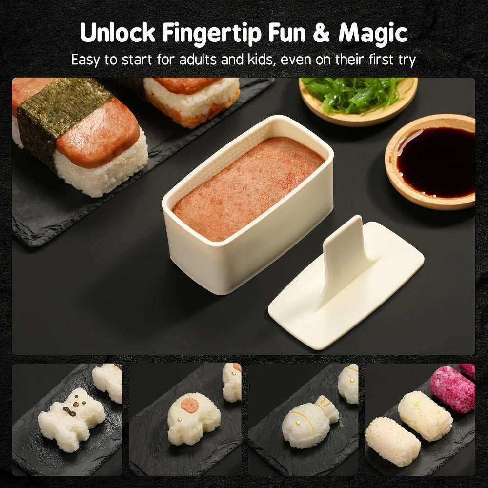 Sushi Making Kit 9/27Pcs with Bamboo Rolling Mats, Rice Molds, Paddle, Knife & Chopsticks ¨C Beginner Set for Home, School, Camping & Gifts