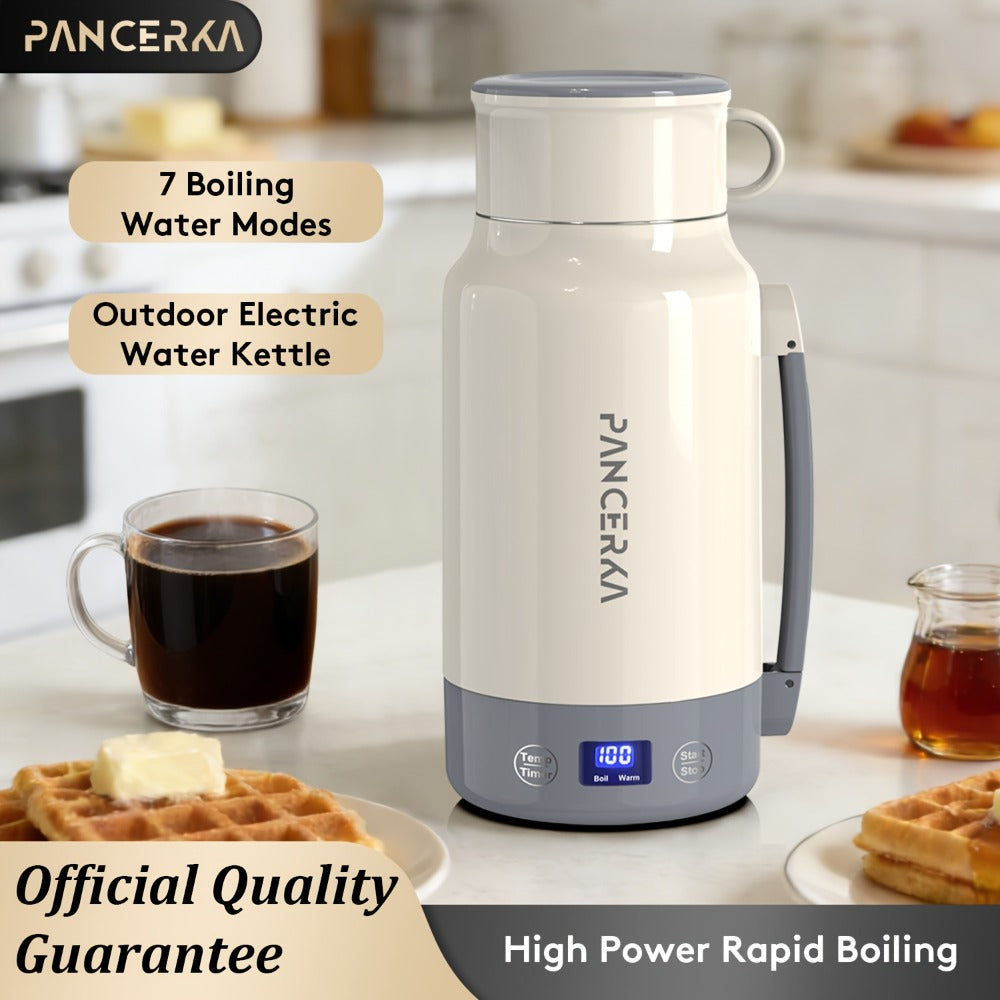 Portable Electric Kettle 400W ¨C 1L 33.8oz Fast Heating 304 Stainless Steel Kettle with Smart Temperature Control, Boil & Warm Functions, Safe & Easy to Clean, Perfect for Travel & Home ¨C Green, White