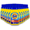 Tide Simply Plus Oxi Liquid Laundry Detergent Refreshing Breeze Scent OXI Boost Ultra Stain Release HE Compatible Works in Cold Water Pack of 12 Bottles 10 fl oz Each