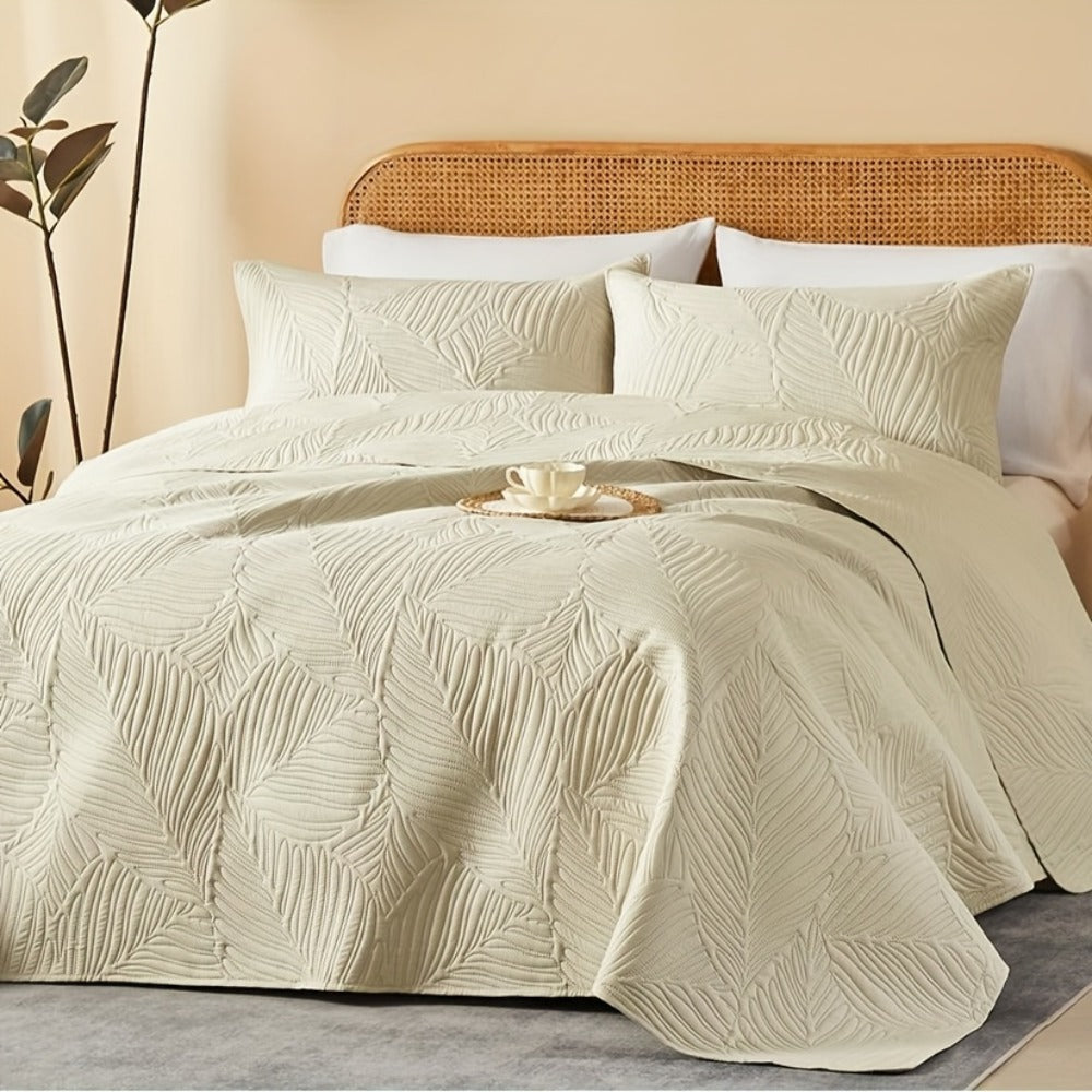 Quilt Set 2-3pcs ¨C Lightweight Microfiber Bedspread Coin Pattern Coverlet All Seasons Twin Full Queen King Cal King