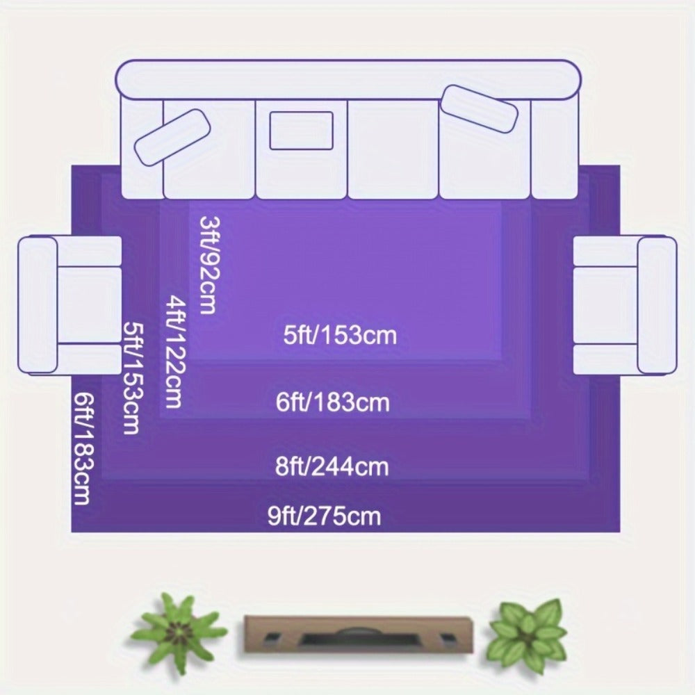 Fluffy Shag Area Rug Soft Plush Carpet Non-Slip for Living Room Bedroom Bedside 100% Polyester Tufted Indoor Floor Rug Home Decor Multiple Colors and Sizes