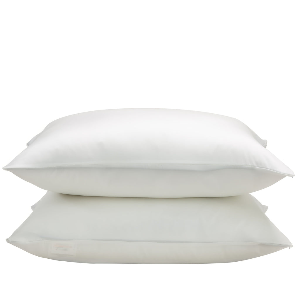 Silk Pillowcase 22 Momme ¨C Satin Weave Mulberry Silk with Hidden Zipper for Hair & Skin Health, Standard Queen King ¨C Multiple Colors