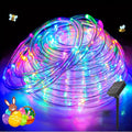 Solar Rope Lights Outdoor 33FT 100LED RGB ¨C 8 Modes IP65 Waterproof String Lights for Garden, Patio, Party & Holiday Decor