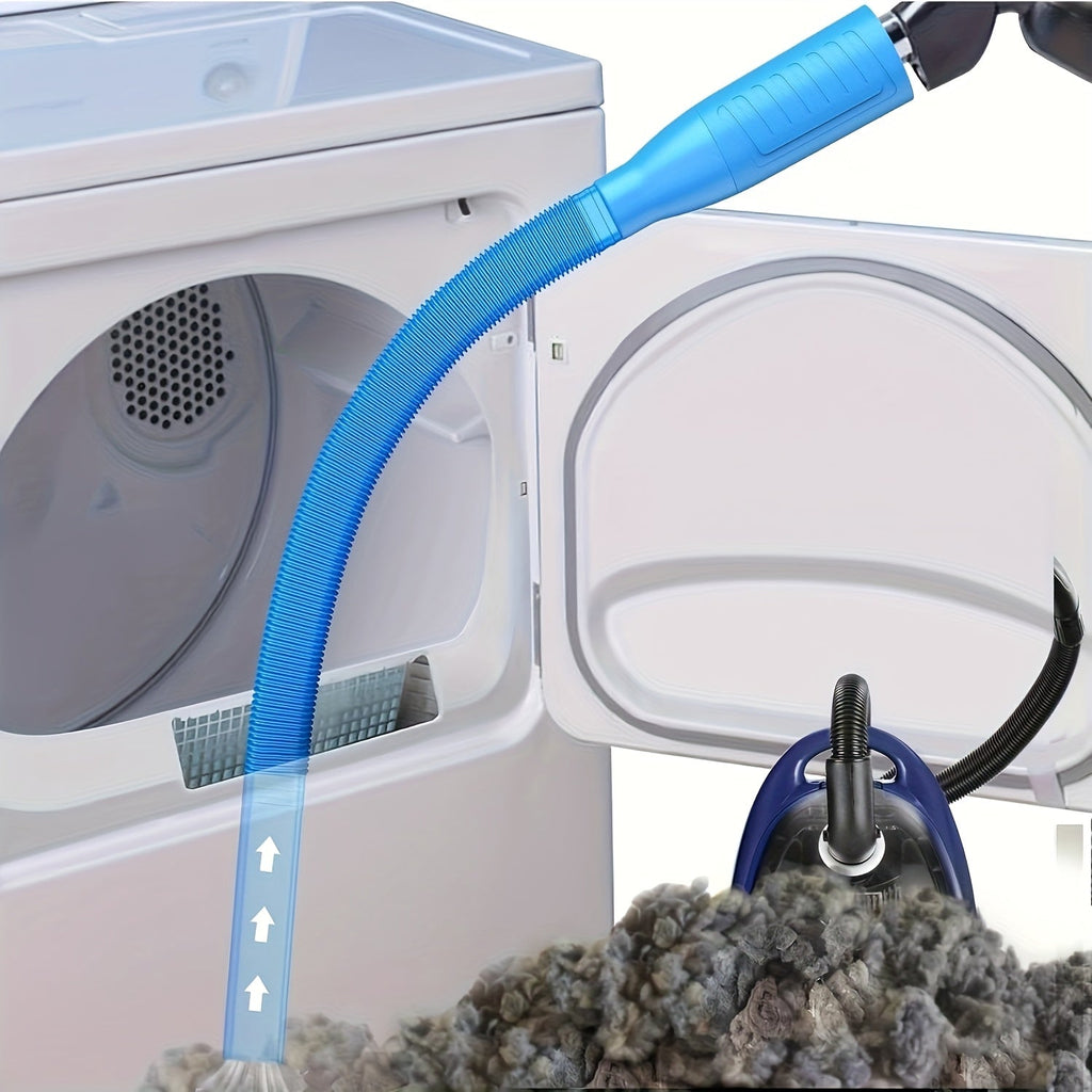 Dryer Vent Cleaner Kit Vacuum Hose Attachment Lint Remover Brush Flexible Dryer Duct Cleaning Tool for Removing Lint Debris Blockage from Dryer Vents and Exhaust Ducts