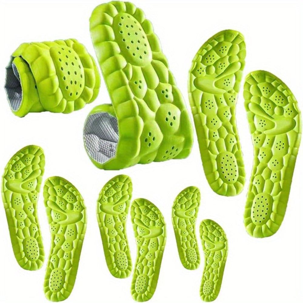 Foam Cushion Insoles 8pcs (4 Pairs) ¨C Breathable Anti-Sweat Sports & Work Insoles for Men & Women, EU 35-46