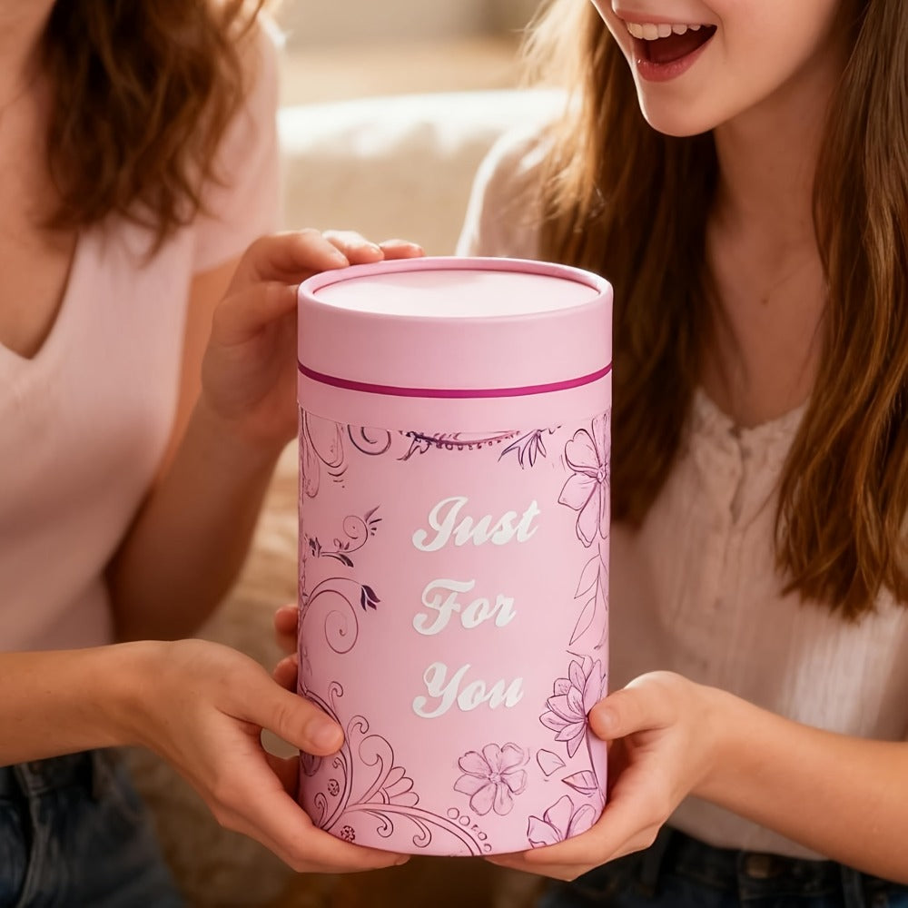 Personalized Wine Glass Gift for Women ¨C A-Z Initial Letter Monogrammed Wine Glass with Gift Box & Greeting Card ¨C Unique Birthday, Christmas & Mother's Day Gift for Mom, Best Friend & Sister